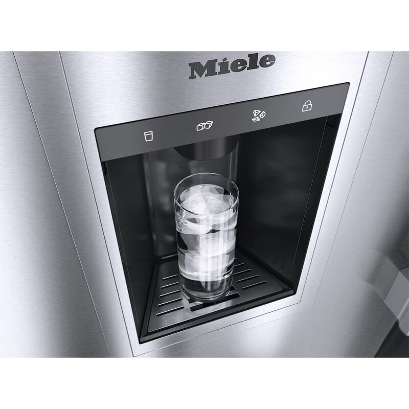 Miele MasterCool Series 18 in. 7.8 cu. ft. Built-in Smart Compact Upright Freezer with Ice-Maker & Adjustable Shelves - Stainless Steel, , hires