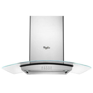 Whirlpool 36 in. Convertible Chimney Style Range Hood with 400 CFM, 3 Fan Speeds & 2 LED Lights - Stainless Steel, , hires