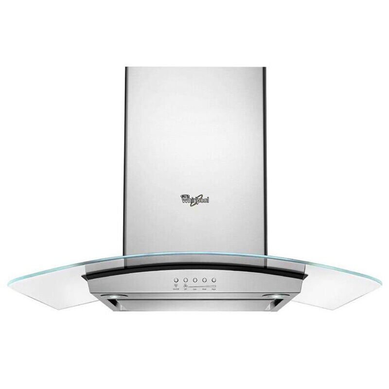 Whirlpool 36 in. Convertible Chimney Style Range Hood with 400 CFM, 3 Fan Speeds & 2 LED Lights - Stainless Steel, , hires