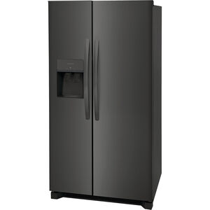 Frigidaire 36 in. 25.6 cu. ft. Side by Side Refrigerator with Ice & Water Dispenser - Black Stainless, Black Stainless, hires