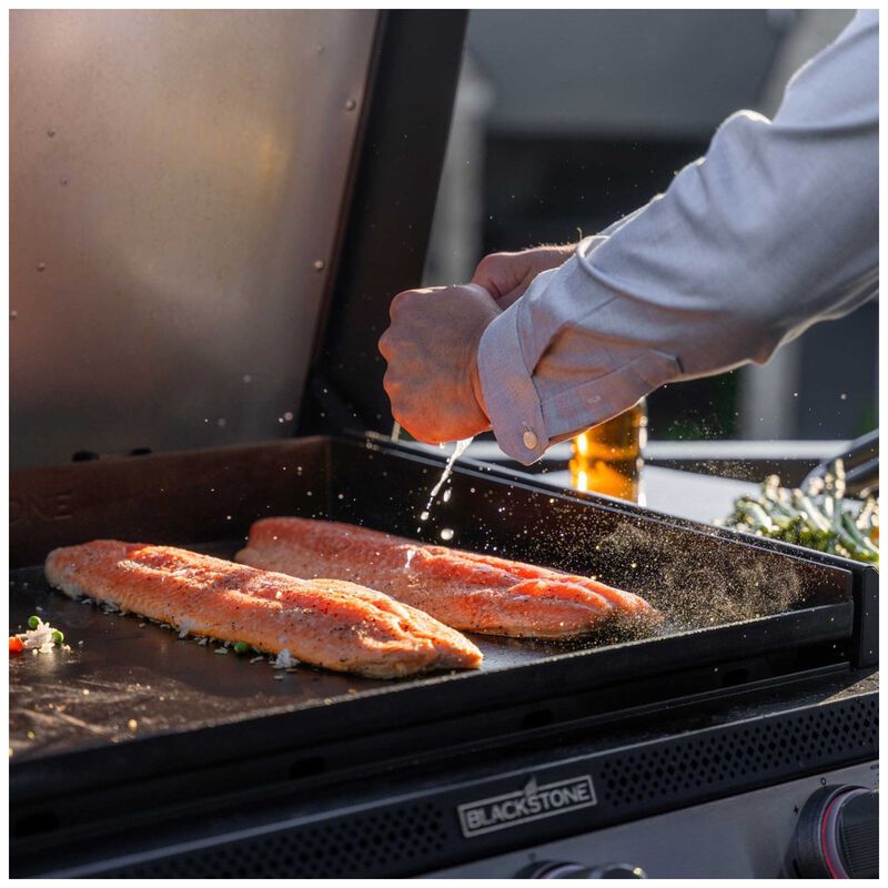Blackstone 28 in. 3-Burner Built-In Liquid Propane Gas Flat Top Griddle with 590 sq. in. Cooking Surface - Stainless Steel, , hires