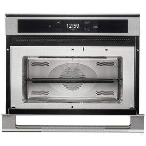JennAir Rise 24 in. 1.4 cu. ft. Smart Speed Electric Single Wall Oven with True European Convection & Sensor Cooking - Stainless Steel, , hires