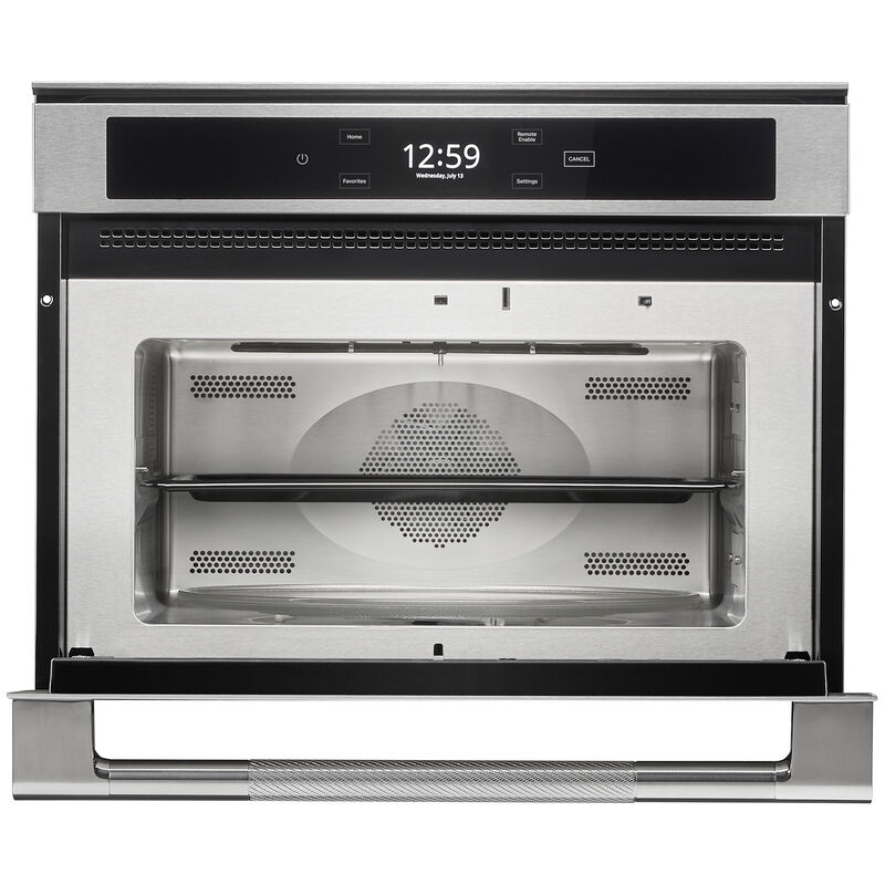JennAir Rise 24" 1.4 Cu. Ft. Electric Smart Wall Oven with True European Convection - Stainless Steel, , hires