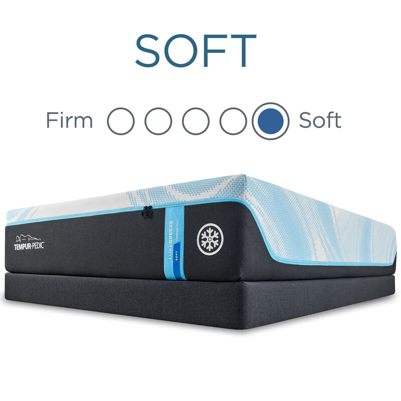 Tempur-Pedic LuxeBreeze 2.0 Soft Queen Size Mattress, , hires