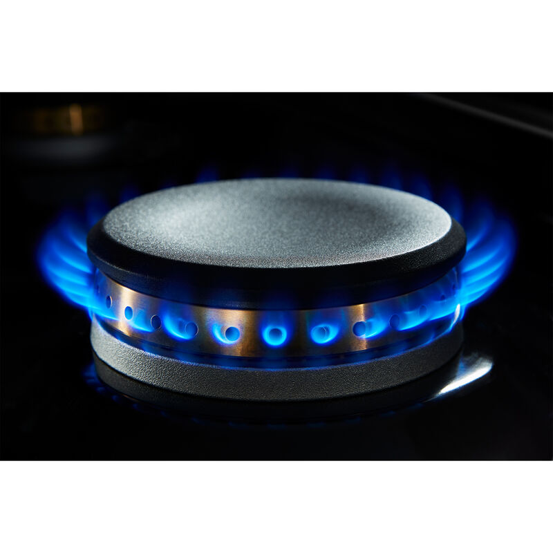 JennAir Noir 48 in. 4-Burner Natural Gas Rangetop with Griddle, Grill, Simmer Burner & Power Burner - Stainless Steel, , hires