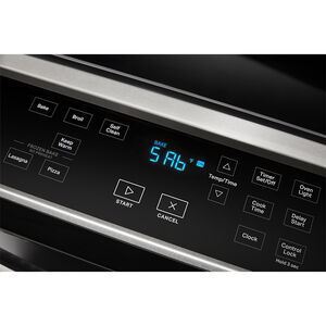Whirlpool 30 in. 4.8 cu. ft. Oven Slide-In Electric Range with 4 Smoothtop Burners - Black, Black, hires