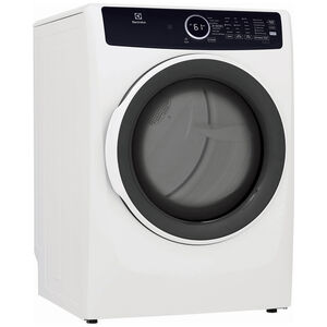 Electrolux 400 Series 27 in. 8.0 cu. ft. Stackable Electric Dryer with 7 Dry Programs, 6 Dry Options, Sanitize Cycle & Wrinkle Care - White, White, hires