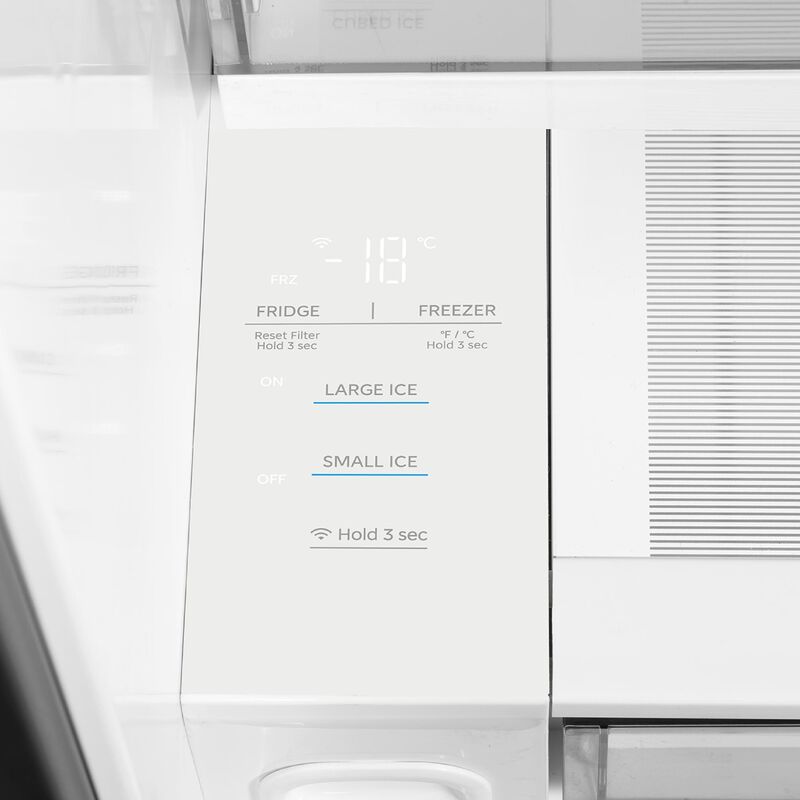 Midea 36 in. 26.5 cu. ft. Smart Counter Depth French Door Refrigerator with Internal Water Autofill Pitcher - Stainless Steel, , hires