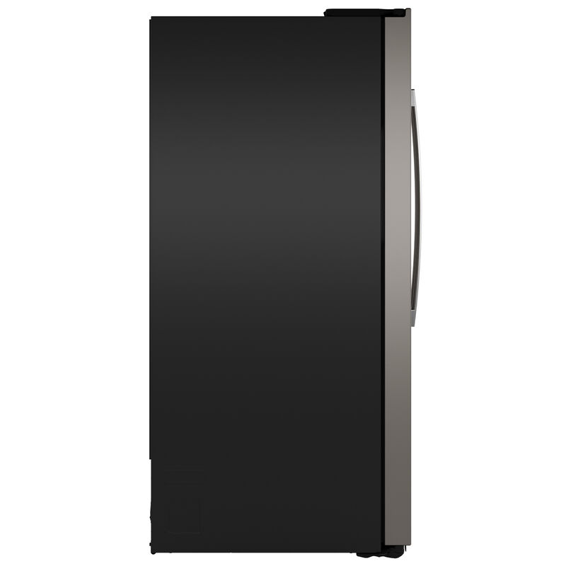 GE 36 in. 27.9 cu. ft. Side-by-Side Refrigerator with Ice & Water Dispenser - Slate, Slate, hires