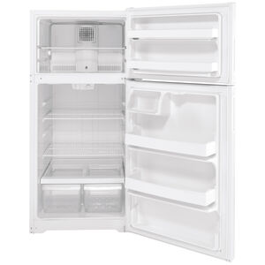 Hotpoint 28 in. 15.6 cu. ft. Top Freezer Refrigerator - White, , hires