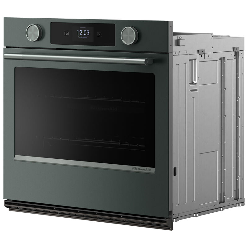 KitchenAid 30 in. 5.0 cu. ft. Smart Steam Electric Single Wall Oven with True European Convection - Juniper, , hires
