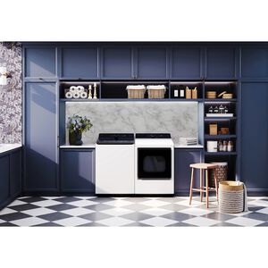 LG 27 in. 7.3 cu. ft. Smart Electric Dryer with EasyLoad Door & AI Sensor Dry - Alpine White, Alpine White, hires