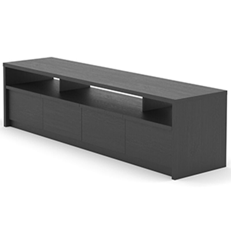 Sauder Harvey Park Collection Large TV Credenza - Raven Oak, , hires