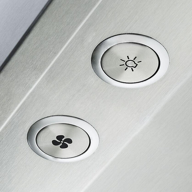 Viking 5 Series 60 in. Ducted Chimney Style Range Hood with 4 LED Lights - Stainless Steel, , hires