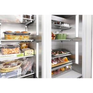 Thermador 24 in. 11.2 cu. ft. Built-in Smart Double-Drawers Upright Freezer with Ice-Maker & Adjustable Shelves - Custom Panel Ready, , hires