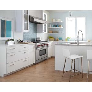 Wolf 36 in. 5.5 cu. ft. Standard Convection Gas Range with 4 Sealed Burners & Griddle - Stainless Steel, , hires