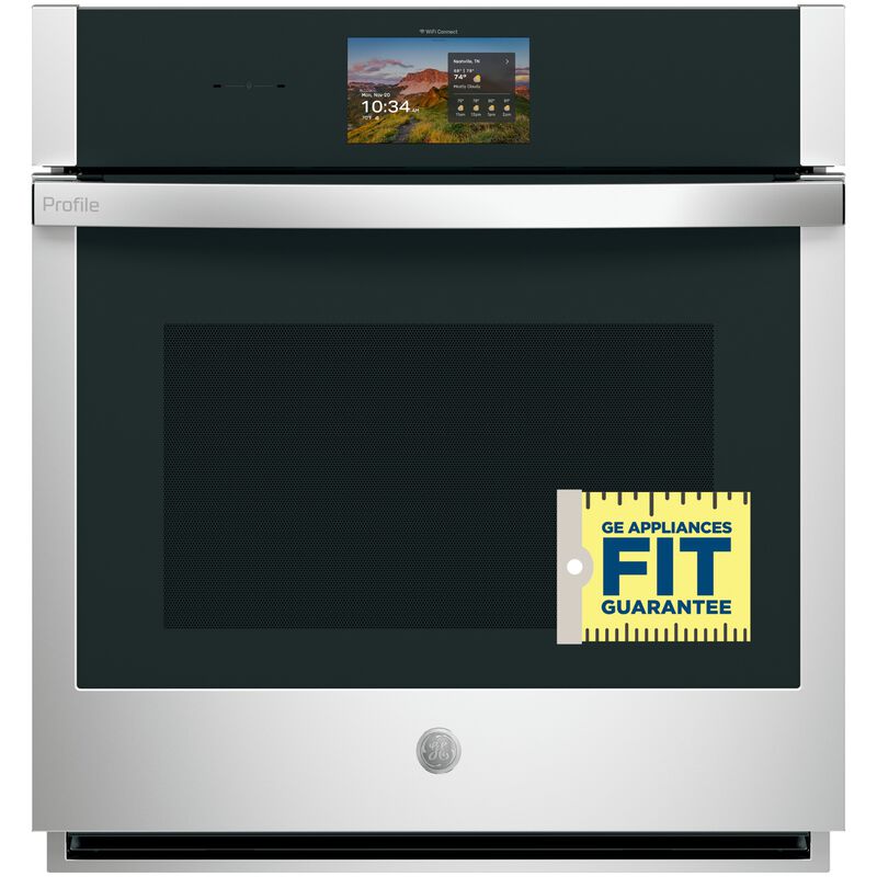 GE Profile 27 in. 4.3 cu. ft. Smart Electric Single Wall Oven with True European Convection - Stainless Steel, , hires