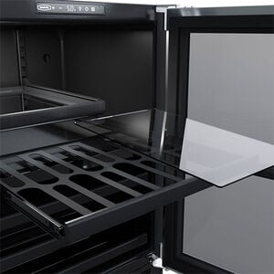 Marvel 24 in. Built-In 5.0 cu. ft. Compact Beverage Center with Removable Shelves & Digital Control - Stainless Steel, , hires