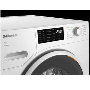 Miele 24 in. 2.26 cu. ft. Smart Stackable Front Load Washer with Sanitize & Steam Cycle - Lotus White, , hires