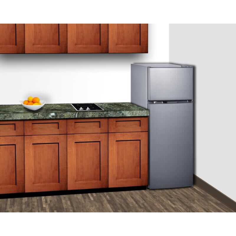 Summit 22 in. 7.4 cu. ft. Top Freezer Refrigerator - Stainless