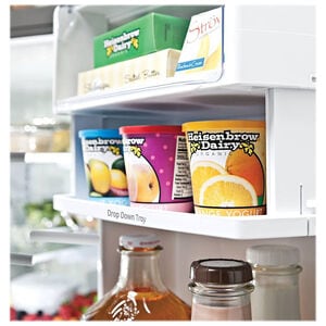 GE Profile 36 in. 23.1 cu. ft. Counter Depth French Door Refrigerator with Internal Water Dispenser - Fingerprint Resistant Stainless, Fingerprint Resistant Stainless, hires