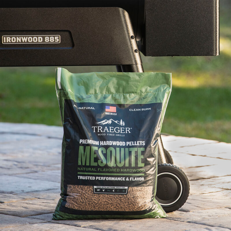 Traeger Mesquite Hardwood Pellets - 20 lb Bag, , hires