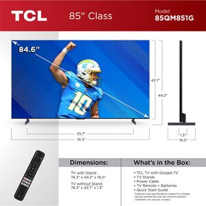 TCL - 85" Class Q-Series QLED Mini-LED 4K UHD Smart Google TV, , hires