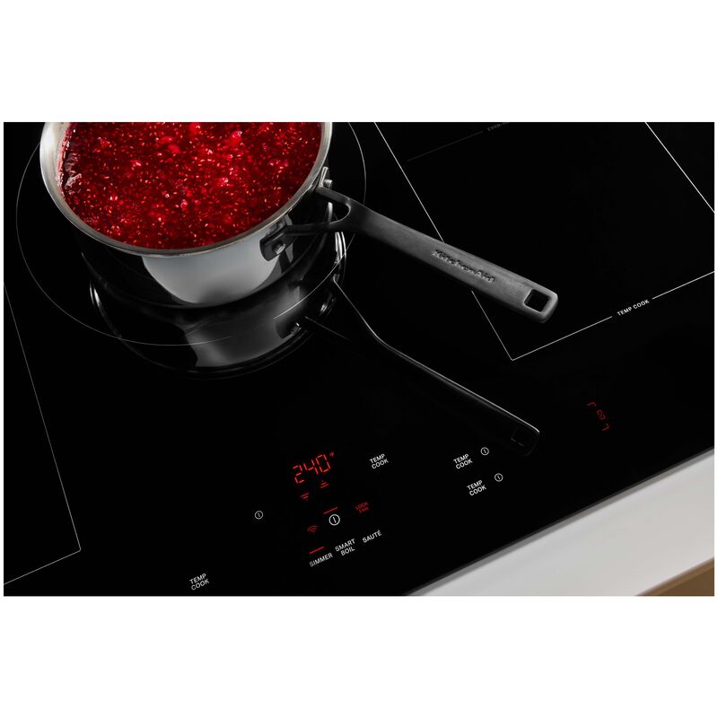 KitchenAid 36 in. 5-Burner Smart Induction Cooktop with Simmer Burner & Power Burner - Stainless Steel, , hires