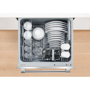 Fisher Paykel Pro Series 9 24 in. Smart Double Drawer with Top Control & 44 dBa Sound Level - Stainless Steel, , hires