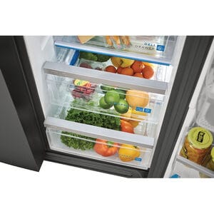 Frigidaire Gallery 36 in. 25.6 cu. ft. Side by Side Refrigerator with Ice & Water Dispenser - Black Stainless, Black Stainless, hires
