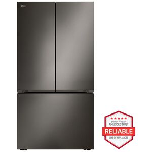 LG 36 in. 26.5 cu. ft. Smart Counter Depth French Door Refrigerator with Internal Water Dispenser - Black Stainless Steel, , hires