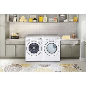 LG 27 in. 7.4 cu. ft. Stackable Gas Dryer with Sensor Dry Technology - White, , hires