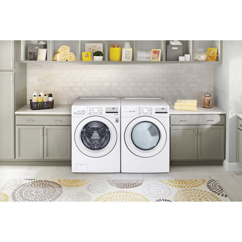 LG 27 in. 7.4 cu. ft. Stackable Gas Dryer with Sensor Dry Technology - White, , hires