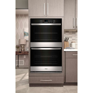Whirlpool 30 in. 10.0 cu. ft. Electric Double Wall Oven with Self Clean - Stainless Steel, , hires