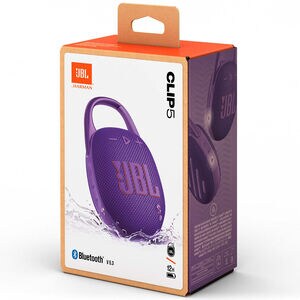 JBL Clip 5 Ultra Portable Rechargeable Waterproof Bluetooth Speaker - Purple, Purple, hires