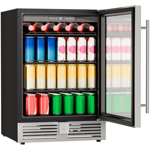 Avanti 24 in. Built-In/Freestanding 5.0 cu. ft. Compact Beverage Center with Adjustable Shelves & Digital Control - Stainless Steel, , hires