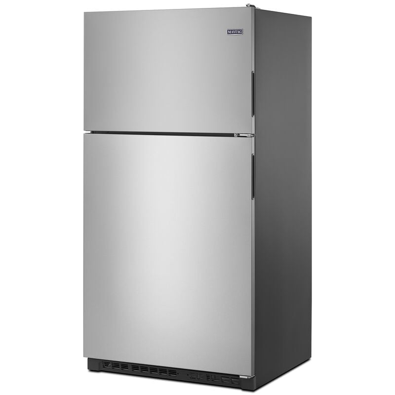 Maytag 33 in. 20.5 cu. ft. Top Freezer Refrigerator - Fingerprint Resistant Stainless Steel, Fingerprint Resistant Stainless, hires