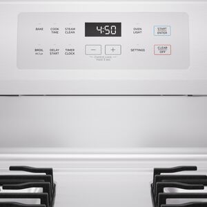 Midea 30 in. 6.1 cu. ft. Gas Range with 4 Sealed Burners - White, White, hires
