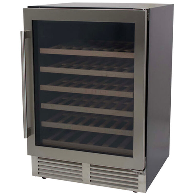Avanti Designer Series 23 in. Compact Built-In/Freestanding 5.0 cu. ft. Wine Cooler with 51 Bottle Capacity, Single Temperature Zone & Digital Control - Stainless Steel with Black Cabinet, , hires