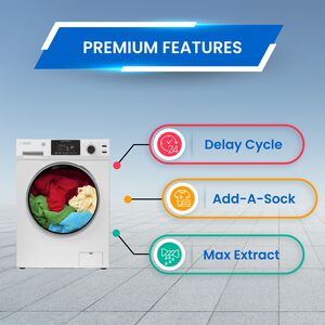 Equator 24 in. 1.6 cu. ft. Electric Front Load Laundry Center with Pet Cycle, Sanitize Cycle & Sensor Dry - White, White, hires