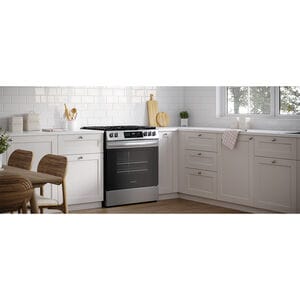 Frigidaire 30 in. 5.1 cu. ft. Slide-In Gas Range with 5 Sealed Burners - Stainless Steel, Stainless Steel, hires