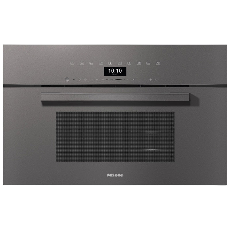 Miele VitroLine 30 in. 1.8 cu. ft. Smart Steam Electric Single Wall Oven with True European Convection - Graphite Gray, , hires