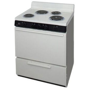 Premier 30 in. 3.9 cu. ft. Oven Freestanding Electric Range with 4 Coil Burners - Bisque, Bisque, hires