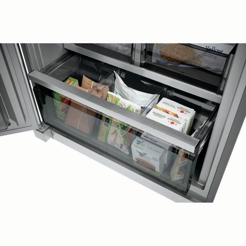 Electrolux 33 in. 18.9 cu. ft. Built-in Double-Drawers Upright Freezer with Ice-Maker & Adjustable Shelves - Stainless Steel, , hires