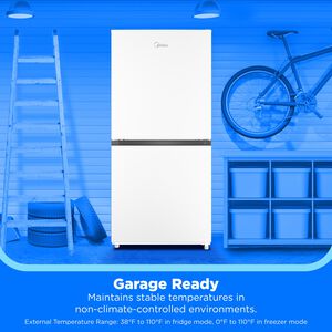 Midea 30 in. 20.0 cu. ft. Garage-Ready Automatic Smart 4-Drawers Upright Freezer with Adjustable Shelves - White, White, hires