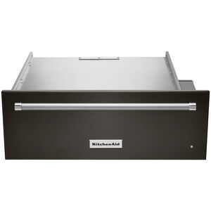 KitchenAid 30 in. 1.5 cu. ft. Warming Drawer with Humidity Control - Black Stainless, , hires
