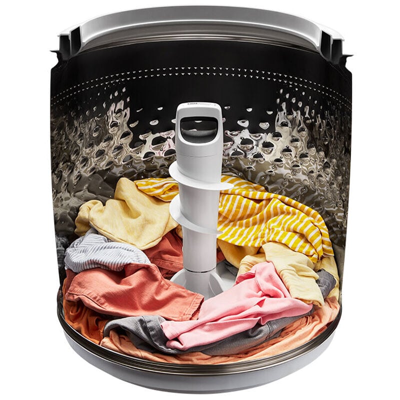 Whirlpool 27 in. 5.3 cu. ft. Smart Top Load Washer with 2-in-1 Removable Agitator & Sanitize with Oxi - White, White, hires