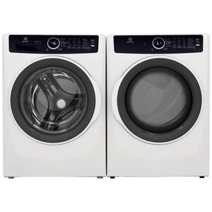 Electrolux 400 Series 27 in. 8.0 cu. ft. Stackable Electric Dryer with 7 Dry Programs, 6 Dry Options, Sanitize Cycle & Wrinkle Care - White, White, hires