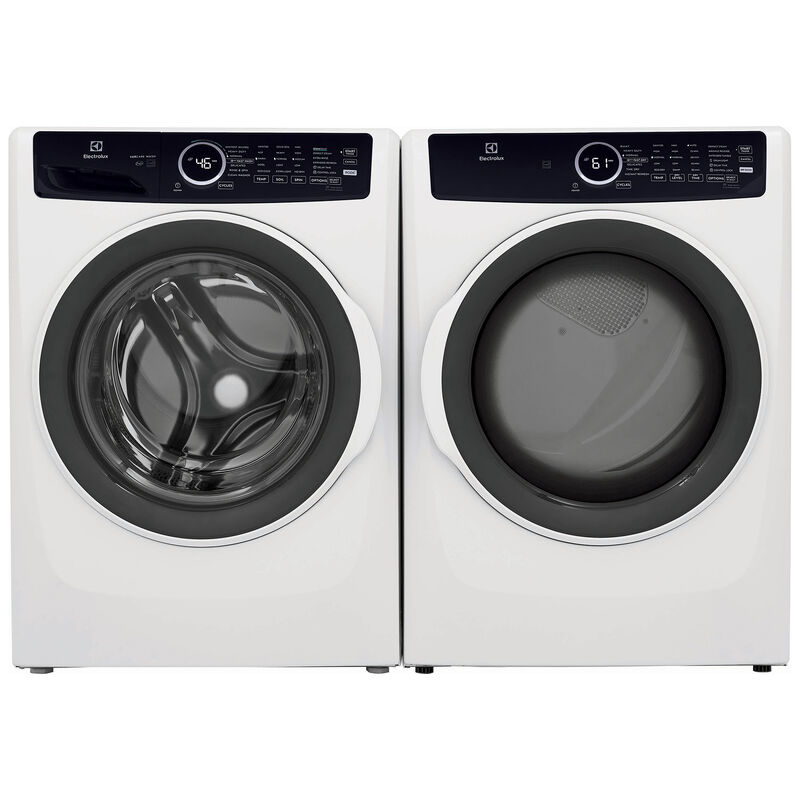 Electrolux 400 Series 27 in. 8.0 cu. ft. Stackable Electric Dryer with 7 Dry Programs, 6 Dry Options, Sanitize Cycle & Wrinkle Care - White, White, hires