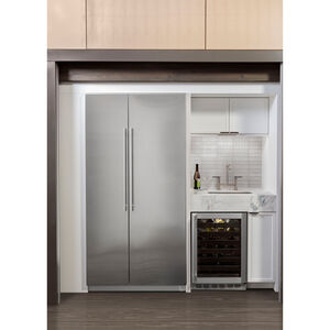 Monogram 18 in. 8.3 cu. ft. Built-in Smart Upright Freezer with Ice-Maker & Adjustable Shelves - Custom Panel Ready, , hires